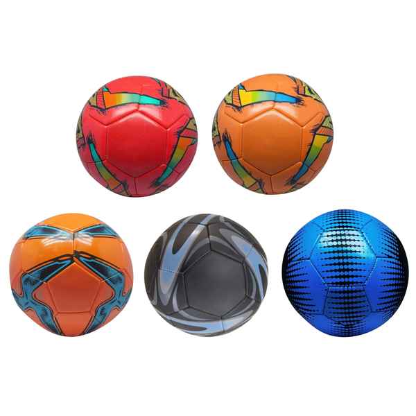[JO5623ZZ] Pelota de fútbol, N°5 cosida, CAJA x50 surtidas