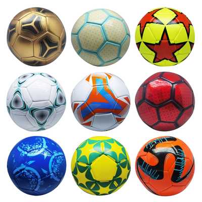 [JO5624ZZ] Pelota de fútbol, N°5 cosida, CAJA x50 surtidas