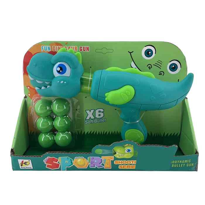 [JO5630] Pistola lanza pelotas, 6 pelotas soft, en caja