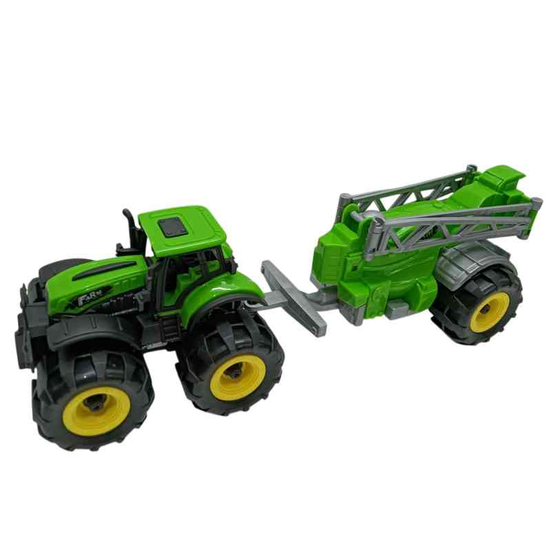 [JO5719] Tractor con zorra de riego a fricción, en burbuja