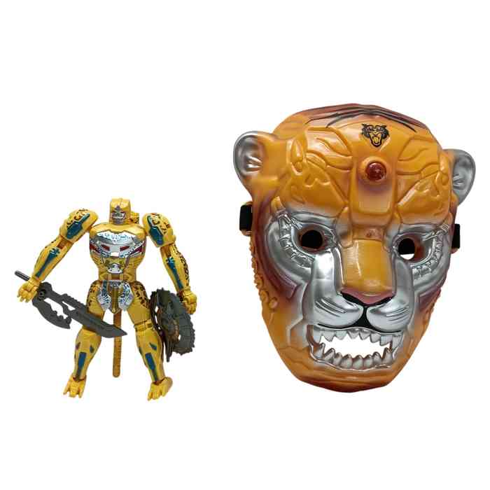 [JO5738] Robot animal con máscara con luz y sonido, en caja