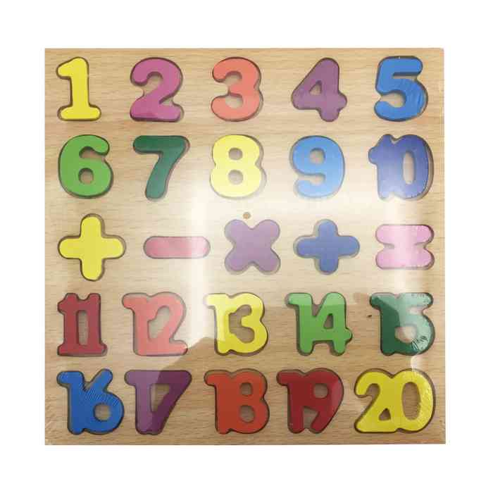 [JU5766] Encastre de madera, letras-números