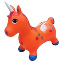 Inflable saltarín unicornio con luz y sonido, 1400g, varios colores