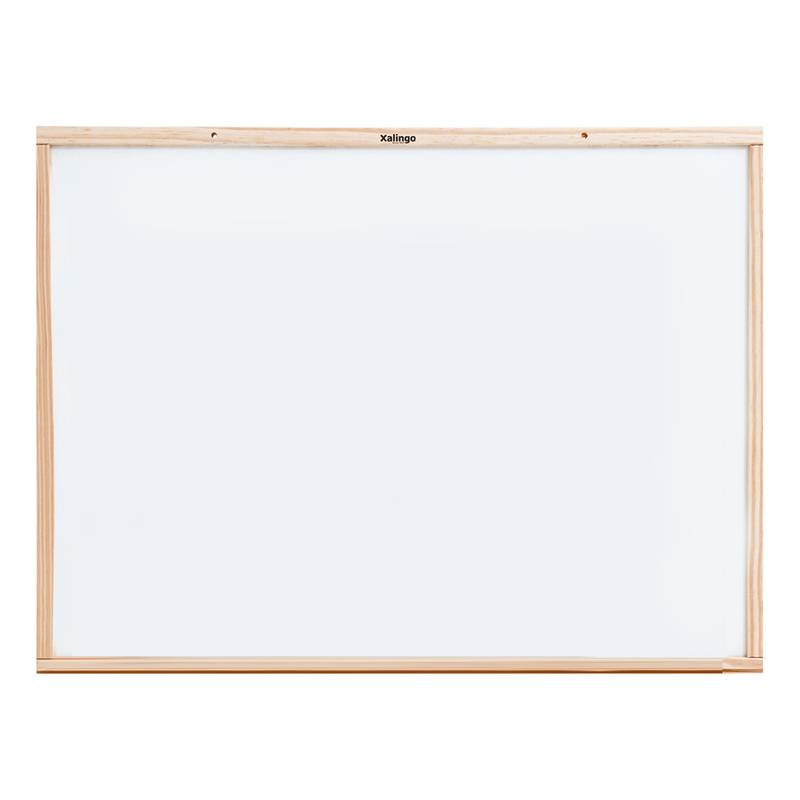 [JU6363] Pizarra blanca 123x90cm, marco de madera, XALINGO