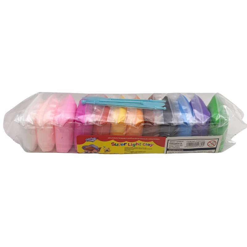 [JU6379] Masa para modelar soft, x12 rollos de 8g