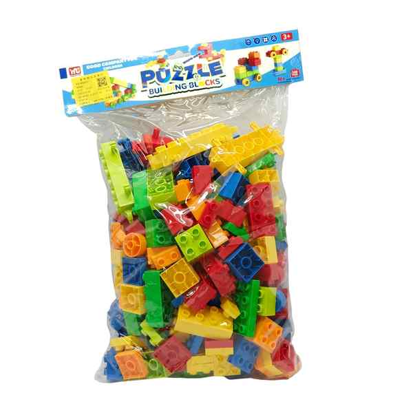 Bloques de plástico, 260 piezas, medianas en bolsa