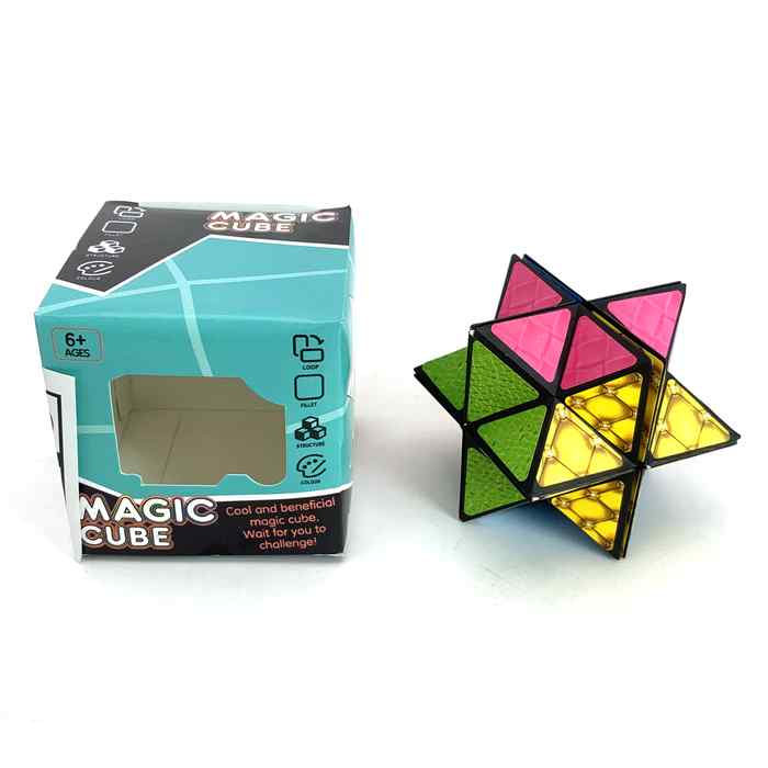 [JU6702] Cubo mágico, poliedro estrella, en caja