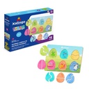 Puzzle de madera, 18 piezas, encastre XALINGO, en caja
