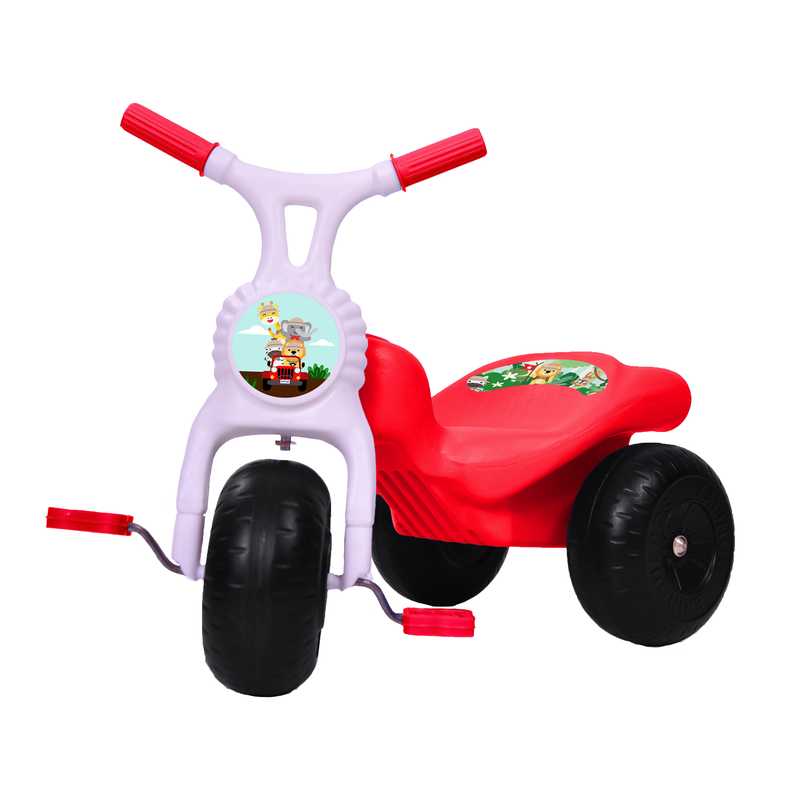 [JU6797] Triciclo de plástico safari ROJO, XALINGO en caja