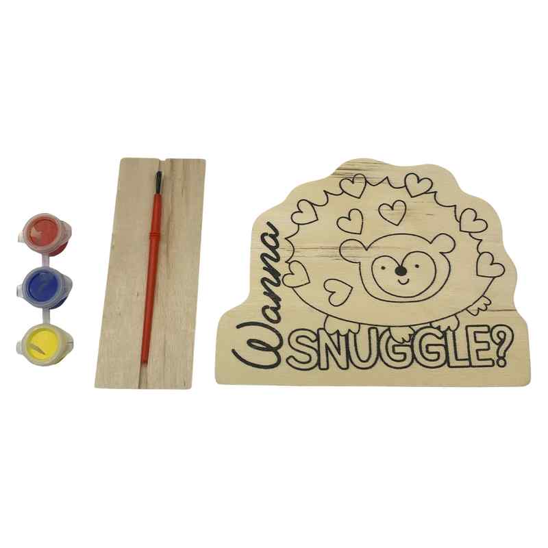 Didáctico de madera para pintar con acuarelas, en bolsa varios diseños