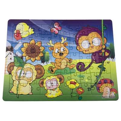 Puzzle de cartón, 70 piezas, en bolsa varios diseños