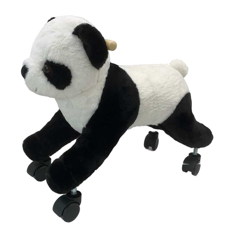 [JU7120] Animal de peluche con ruedas con sonido 2AA, en bolsa, varios diseños