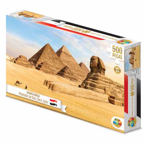 [JU7190] Puzzle de cartón, 500 piezas, Egipto, en caja