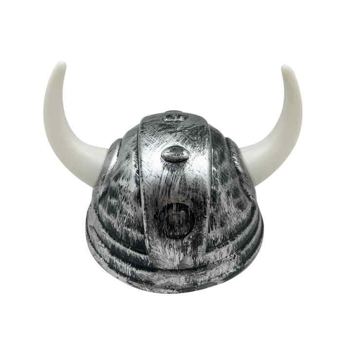 Gorro casco de plástico vikingo, en bolsa