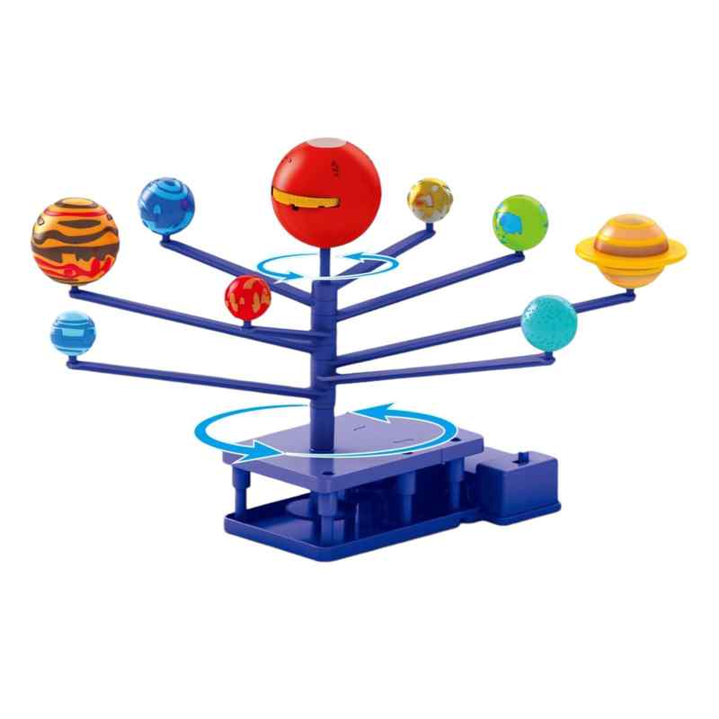 [JU7532] Juego de ciencia sistema solar giratorio con proyector, en caja