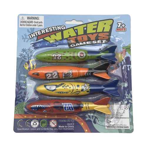 [JU7680] Juegos sumergibles para piscina x4, en blister
