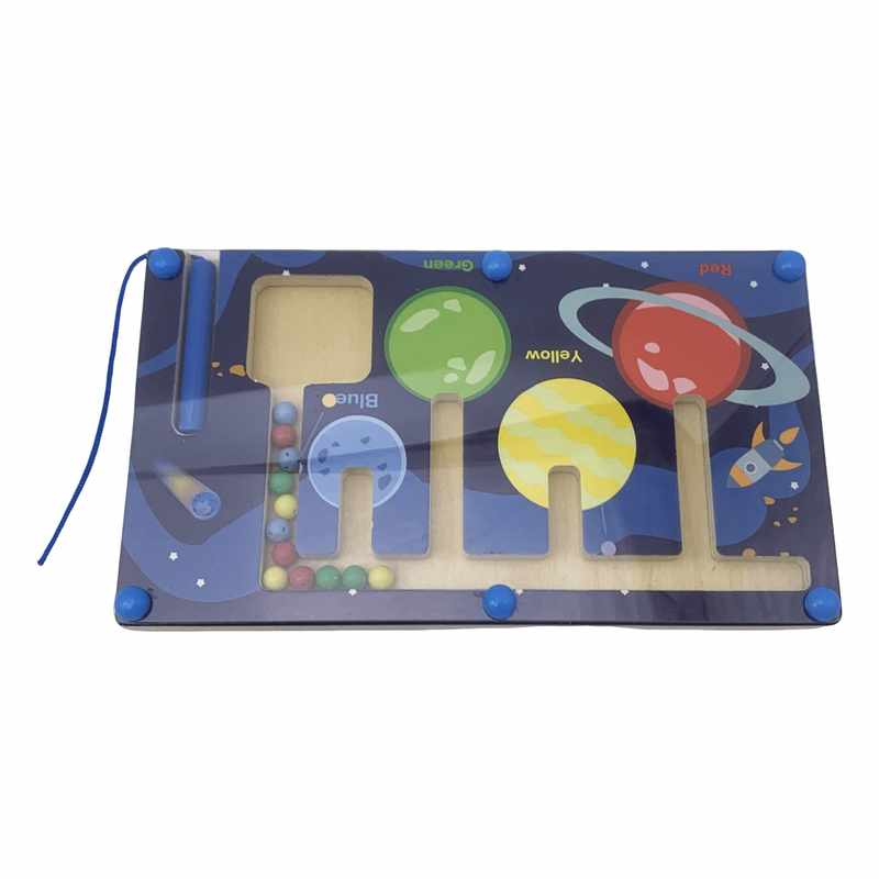 [JU7712] Juego de mesa, laberinto, magnético de colores, en caja