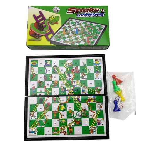 Juego de mesa, viborita y escalera, en caja