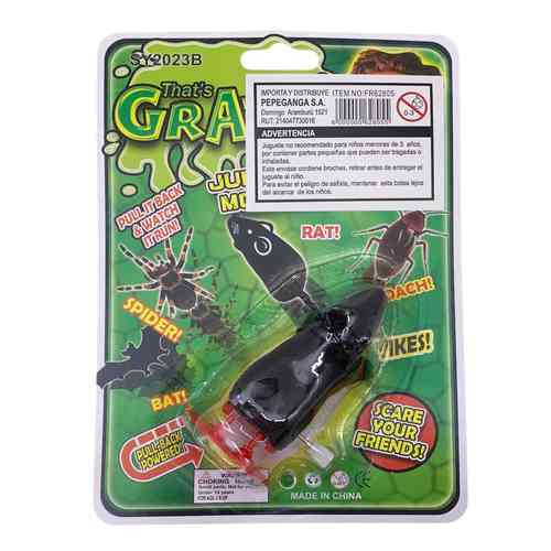 [JU8036] Animales de goma ratón a cuerda, en blister