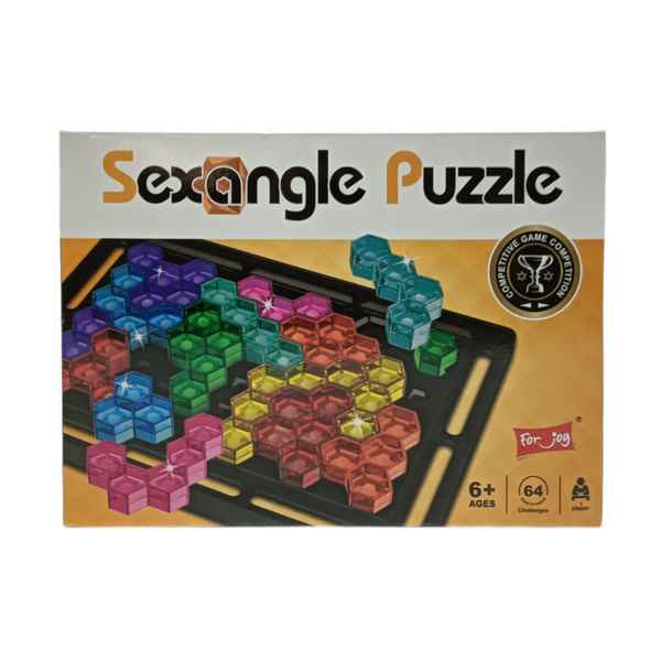 [JU8103] Puzzle de plástico, encastre figuras 3D, en caja