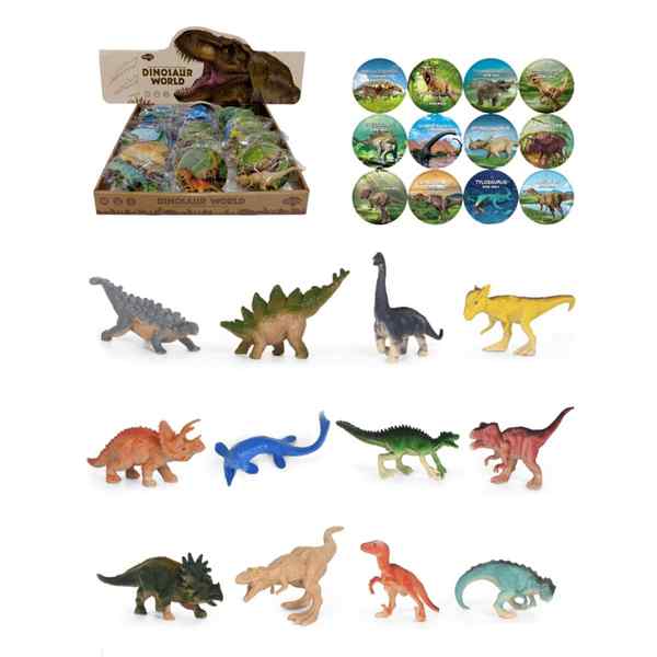 [JU8110] Dinosaurio de goma, mini, CAJA x36, varios modelos
