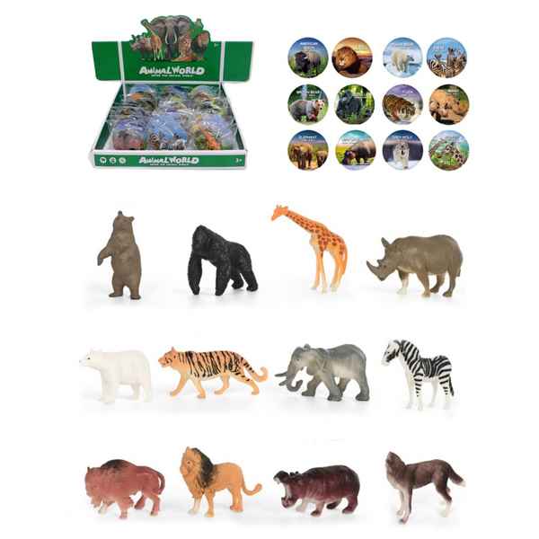 [JU8112] Animales de la selva, mini CAJA x36 varios modelos
