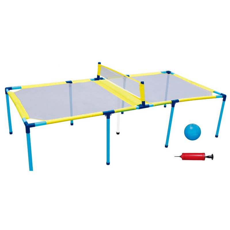 [JU8122] Mesa de tenis de mano, encastrable de plástico con inflador y 2 pelotas, en caja