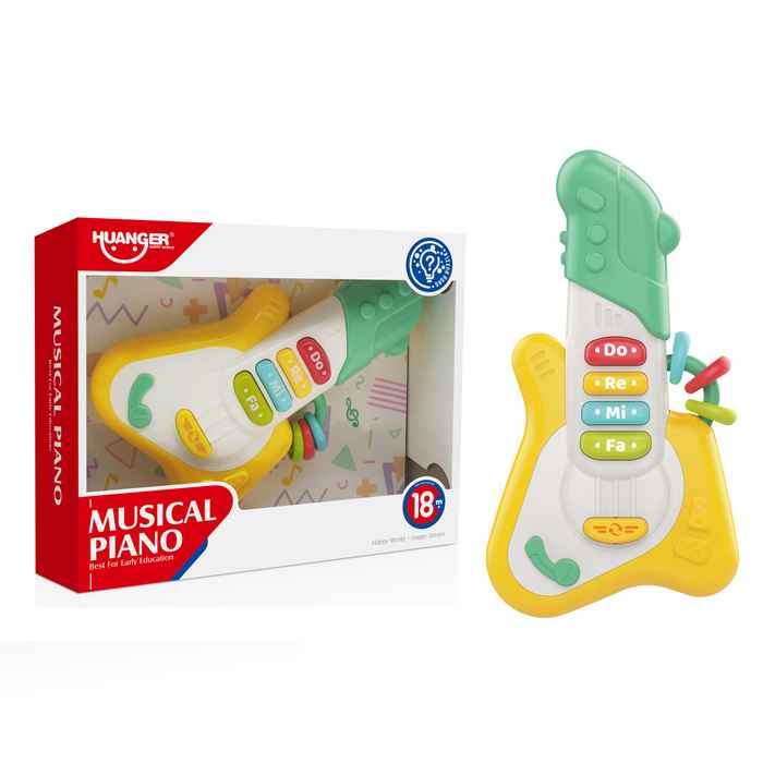 [JU8128] Didáctico guitarra con sonido, 3AAA, HUANGER, en caja