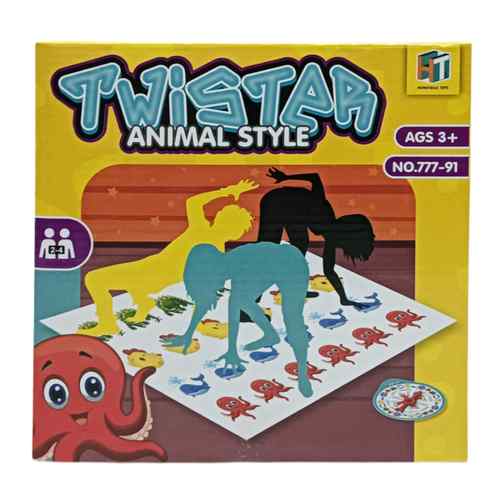 [JU8132] Juego de mesa, twister para piso, animales, en caja
