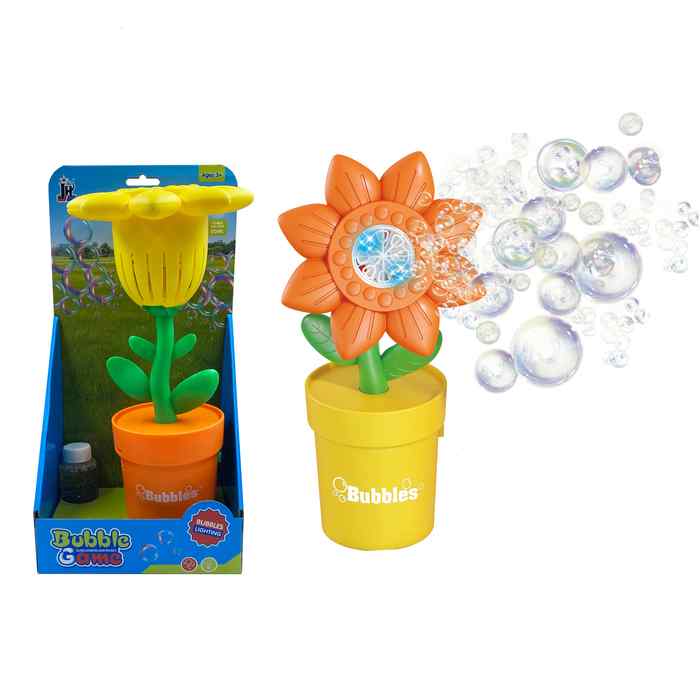 Pompero burbujero, flor, con luz, 3AA, en caja