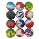Pelota PU varios colores, PACKx12