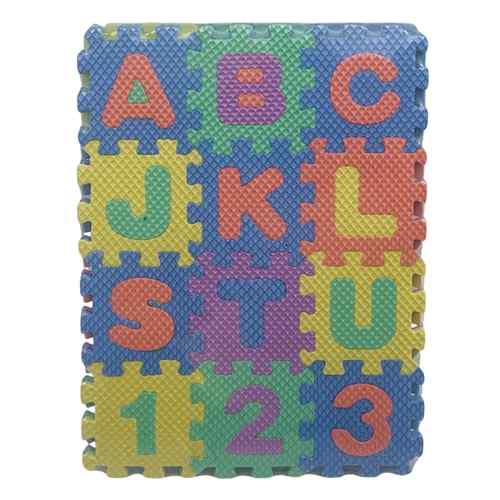 [JU8216] Puzzle de goma EVA, letras y números, en bolsa
