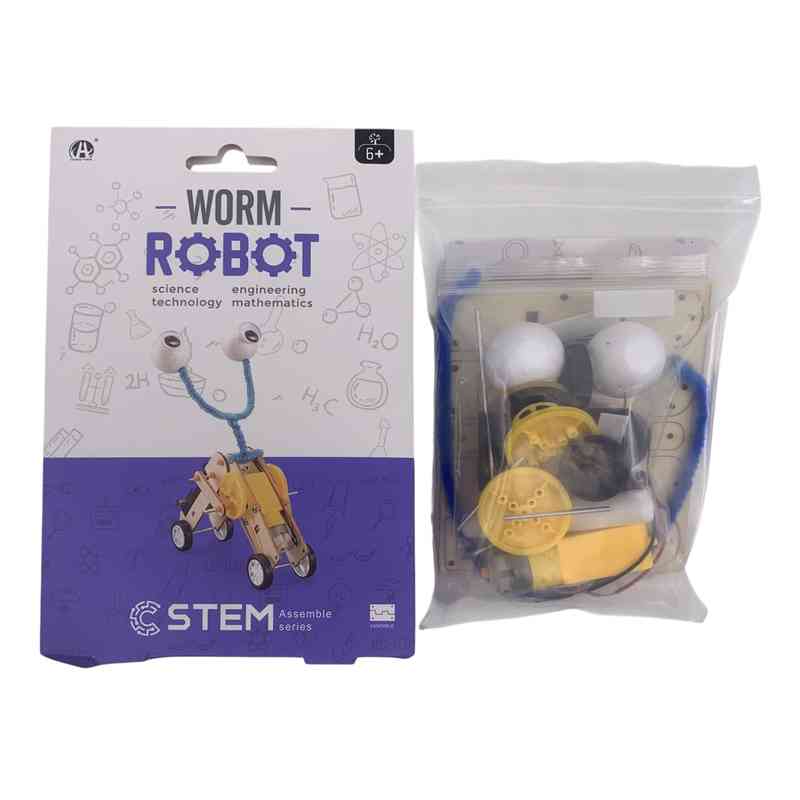 [JU8269] Puzzle 3D, de madera, robot 2AA en caja