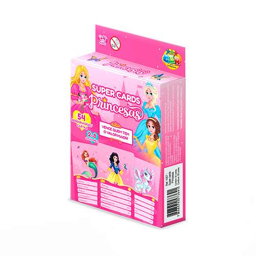 Juego de mesa, 54 cartas, princesas, en caja