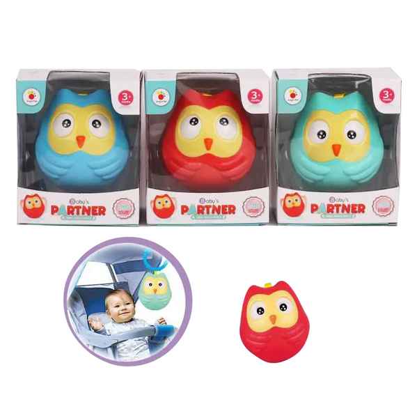 [JU8432] Dormidera musical, oscilante, ojos móviles en caja, varios colores