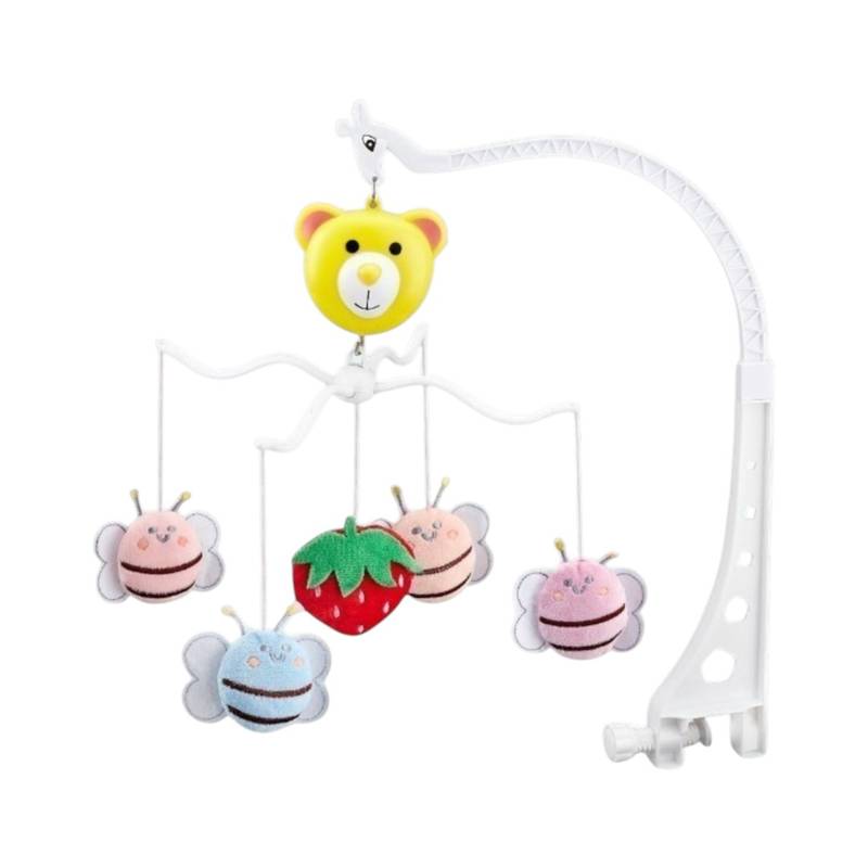 [JU8433] Dormidera musical, 5 móviles de peluche, en caja