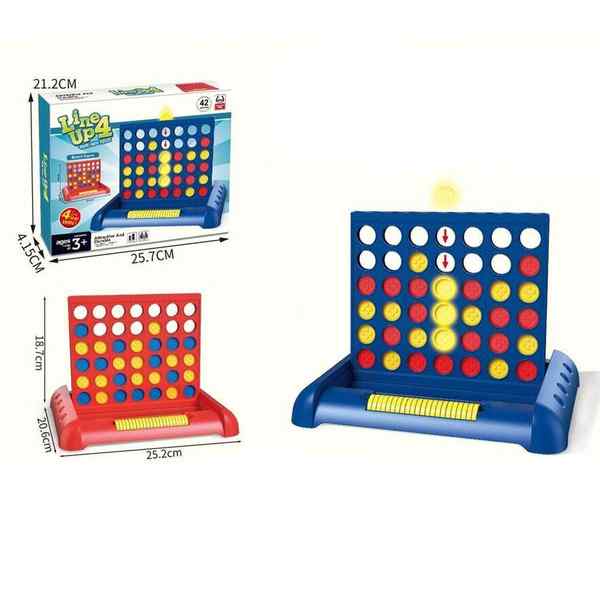 [JU8472] Juego de mesa, 4 en línea, en caja