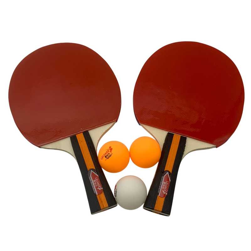 Paletas de ping pong con 3 pelotas, en sobre de PVC