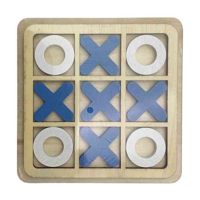 Juego de mesa, ta te ti, de madera, varios colores