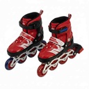 Patines 4 en línea, talle L, del 39 al 40 varios colores, en bolsa de PVC