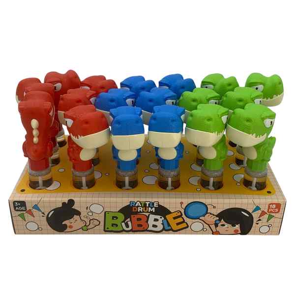 [JU8555] Pompero burbujero, dinosaurio, CAJA x18