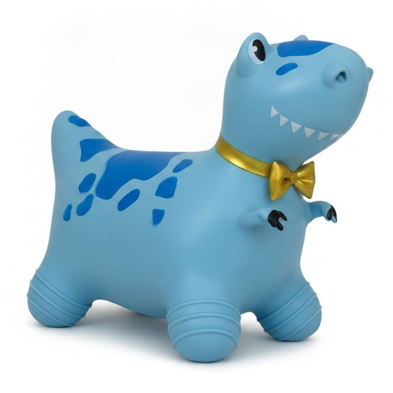 [JU8595] Inflable saltarín dinosaurio con asas y música 1300g, varios colores