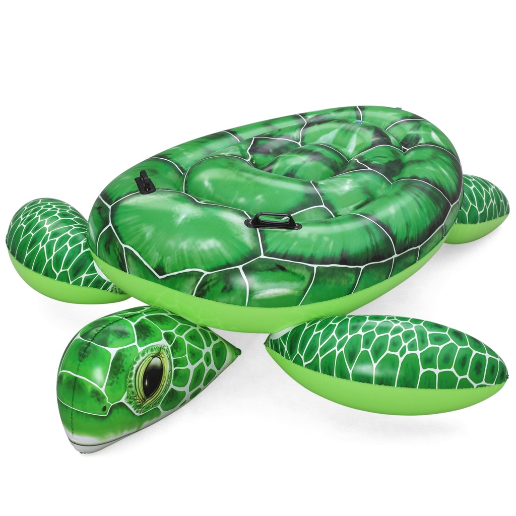 Inflable flotador, tortuga con agarres, Bestway en caja