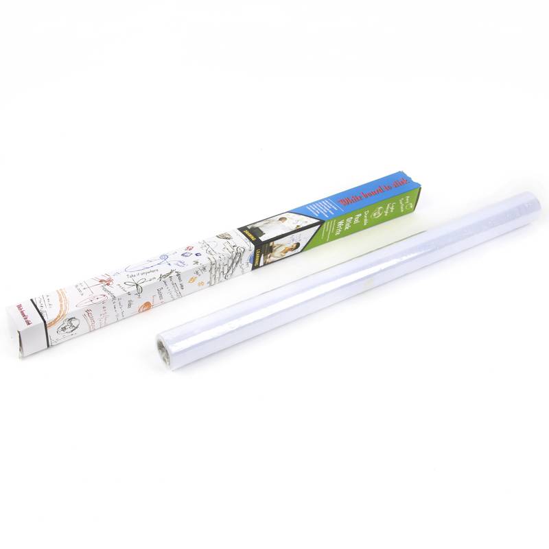 [E2114B] Pizarrón autoadhesivo de vinilo BLANCO, con marcador, en caja