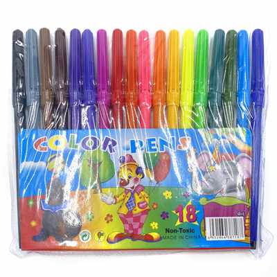 [E2311] Marcadores finos 18 colores, PACK x12