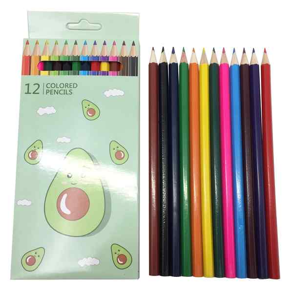 [E2395] Lápices 12 colores largos, PACK x12