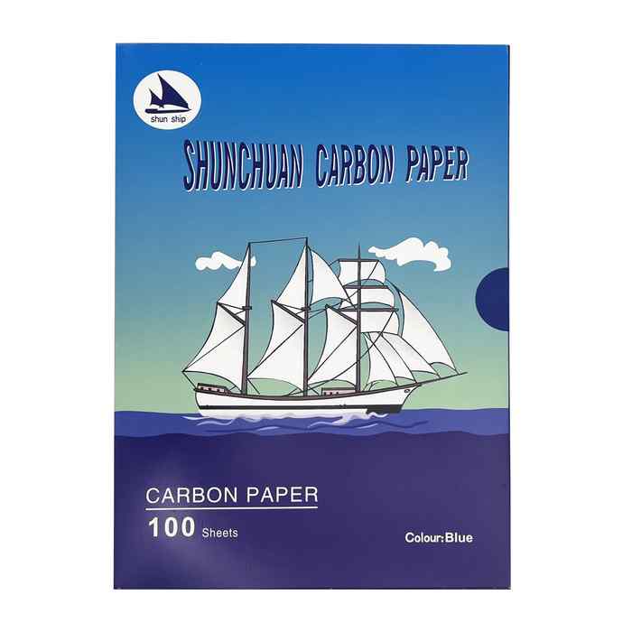 Papel carbónico A4 azul, PACK x100