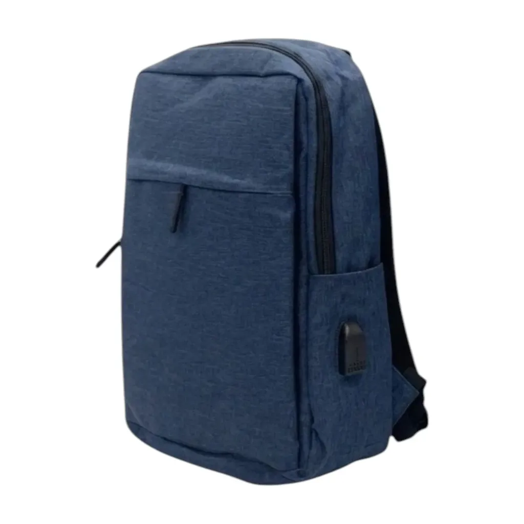 [E2629] Mochila para computadora 3 bolsillos orificio para USB, varios colores