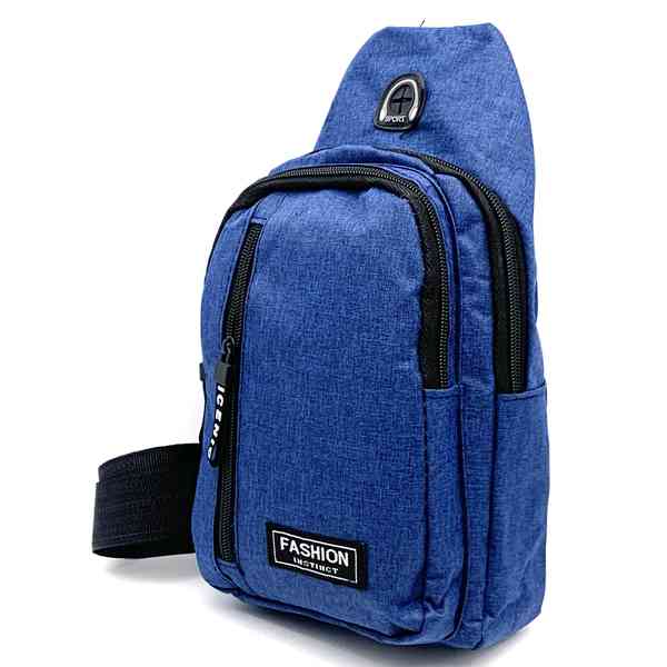 [E2645] Mochila bandolera, de tela, en bolsa