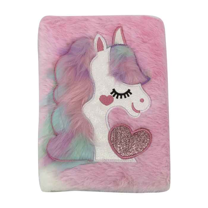 Libreta tapa peluche, varios diseños